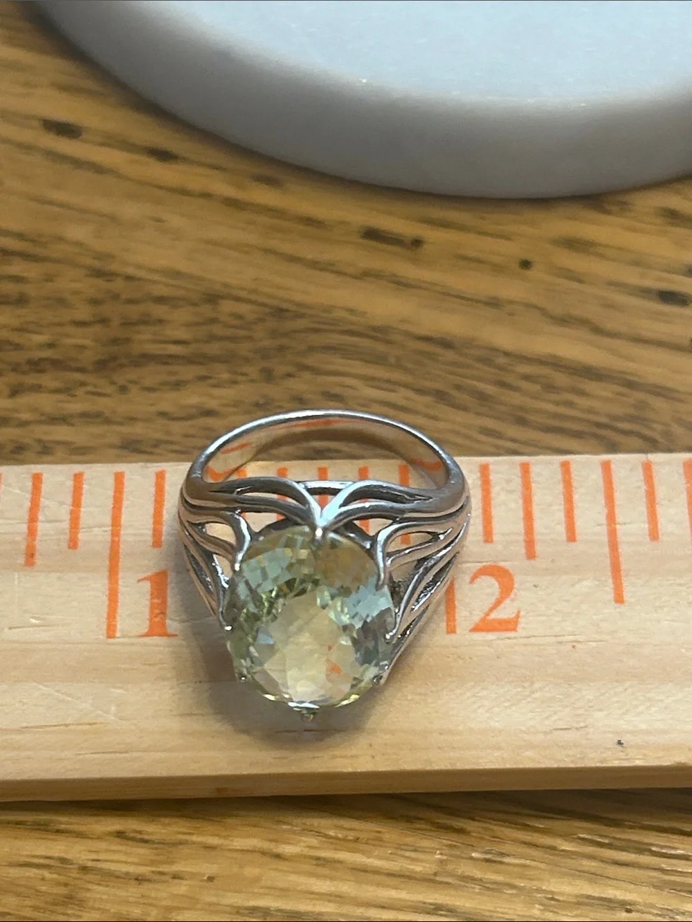 Sterling Silver Lemon Quartz Statement Ring
